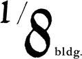1/8 bldg.